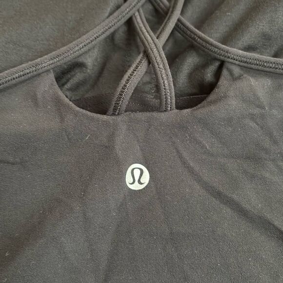 Lululemon Free To Be Tank *Nulu Black size 10 - Picture 4 of 5